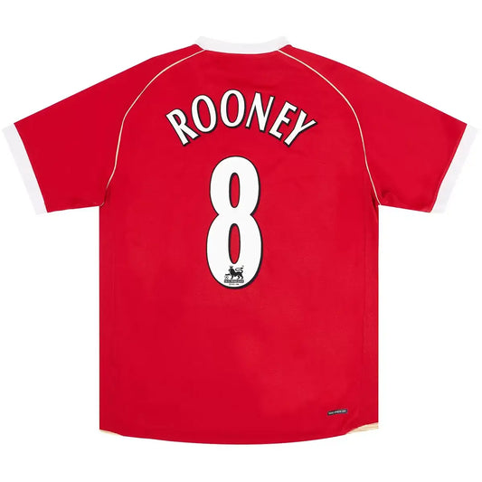 Rooney #8 Manchester United 2006/07 Heim-Retro-Fußballtrikot