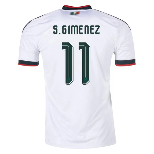 Maillot de Foot Extérieur Mexique S.GIMENEZ #11 Coupe du Monde 2026