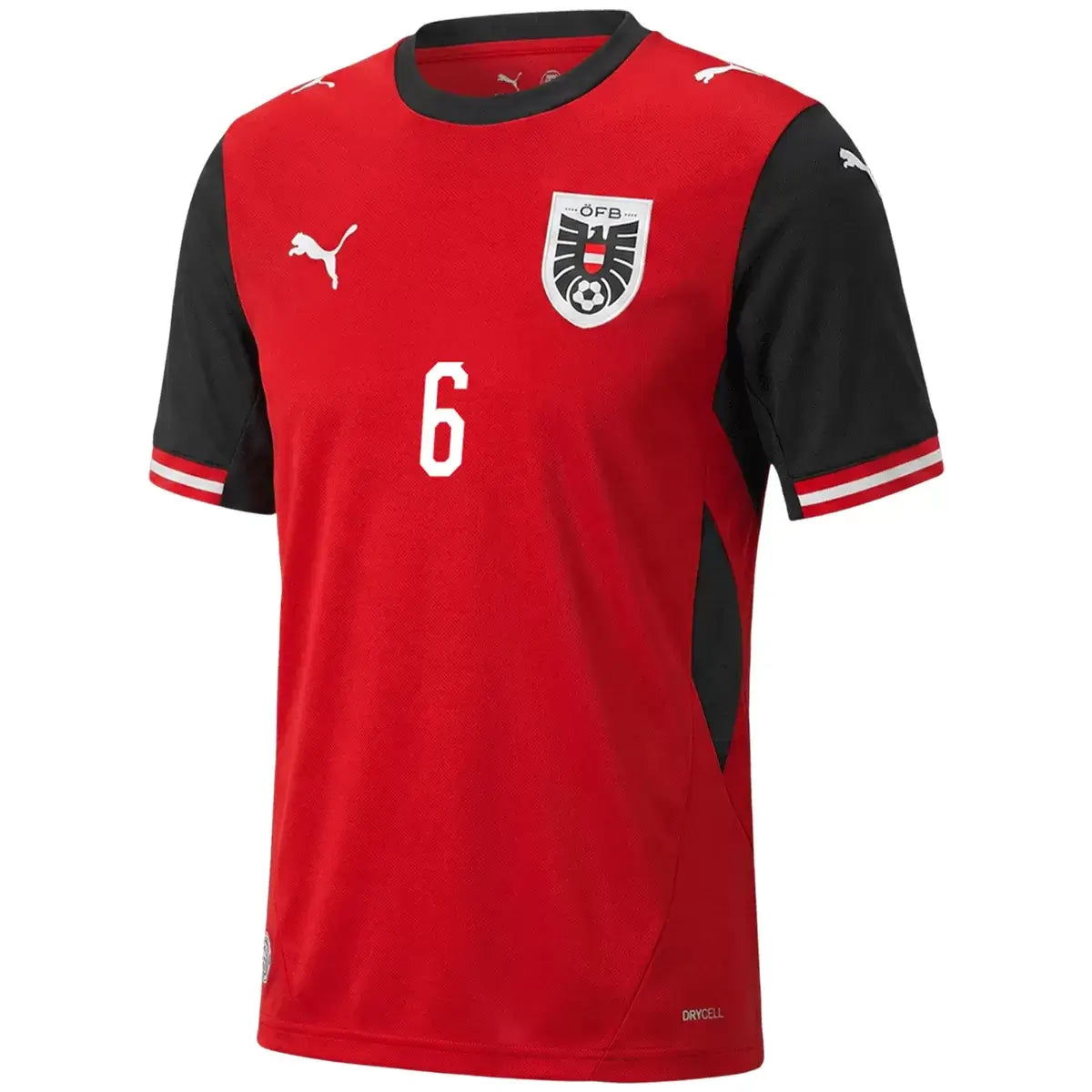 Maillot domicile de l'Autriche SEIWALD n°6 pour la Coupe du Monde 2026