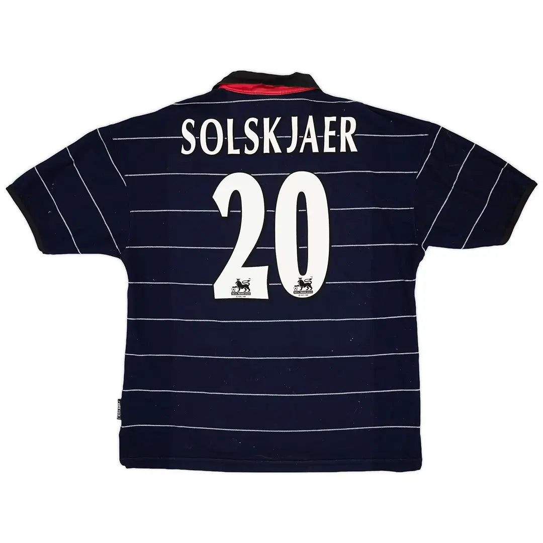Solskjaer #20 Retro Manchester United 1999/00 Auswärtstrikot