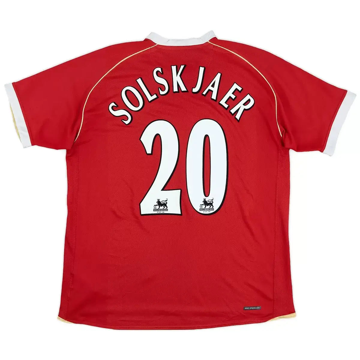Ρετρό ποδοσφαιρική φανέλα εντός έδρας Manchester United 2006/07, Solskjaer #20