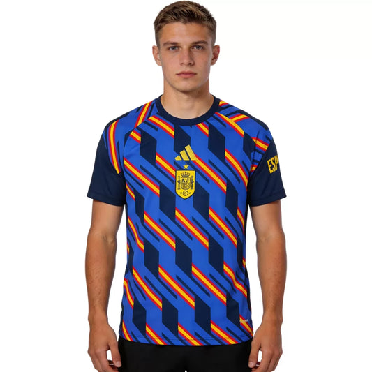 Spanien Pre-Match Trikot Fußballtrikot Weltmeisterschaft 2026