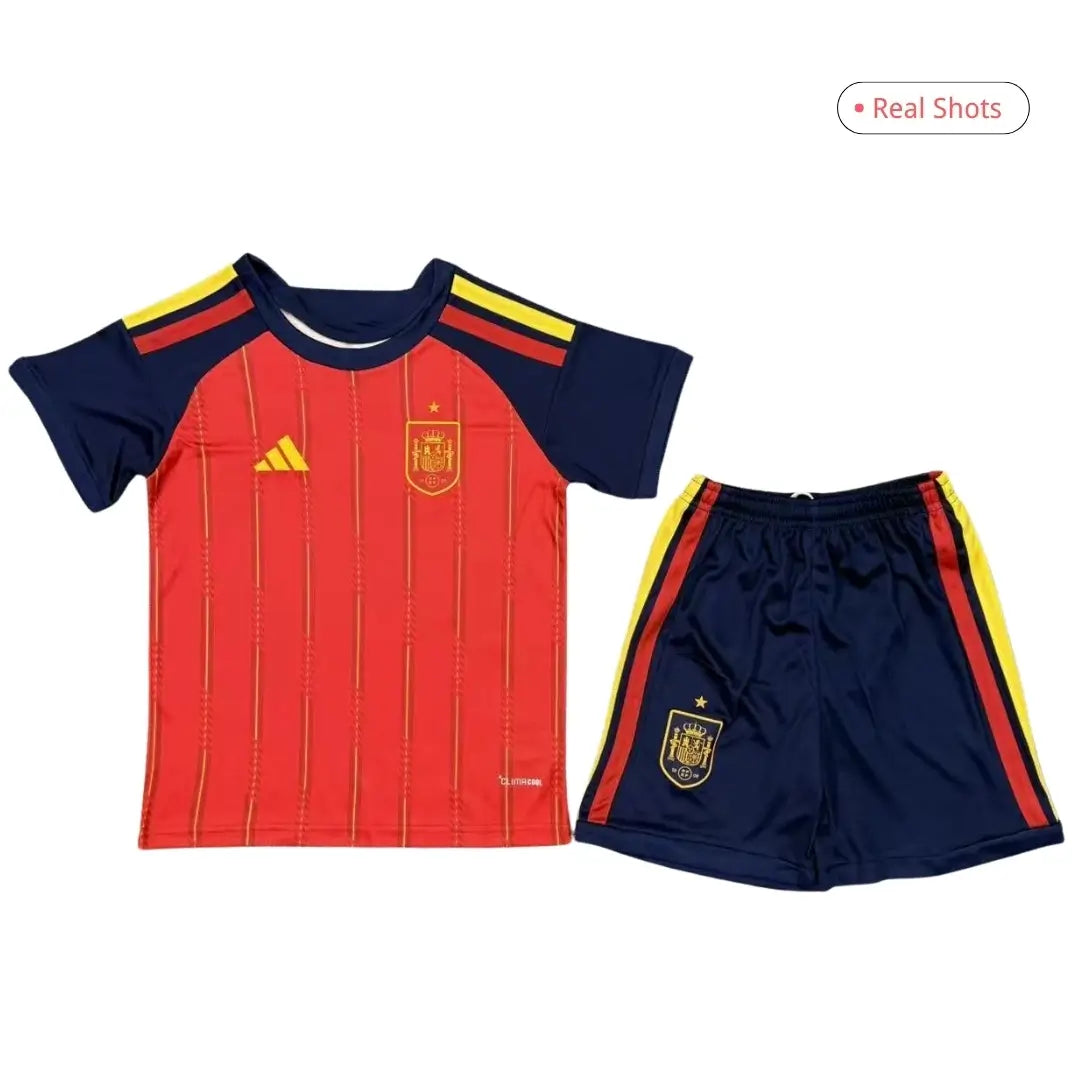 Spain Kid's 2026 Home Full Soccer Kit - Jersey+Shorts+Socks