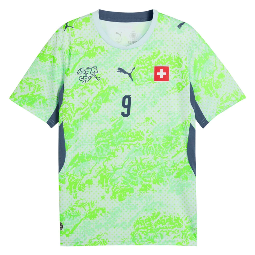 Manzambi #9 Zwitserland uitshirt WK 2026 voetbalshirt