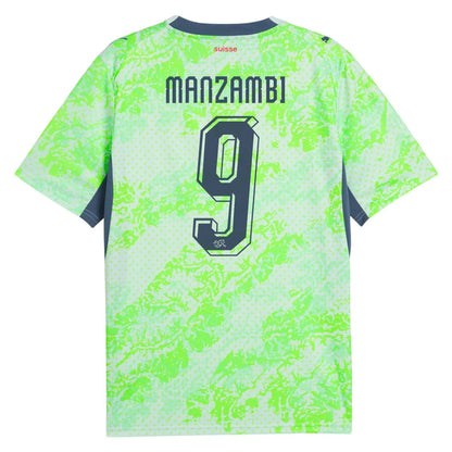 Manzambi #9 Zwitserland uitshirt WK 2026 voetbalshirt