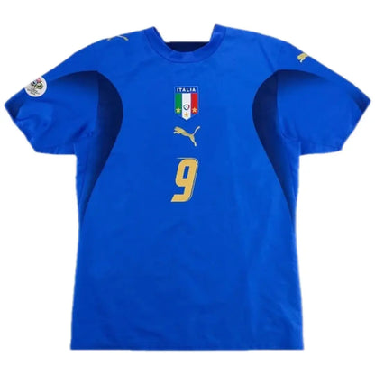 TONI #9 Italien 2006 Heim Retro-Fußballtrikot