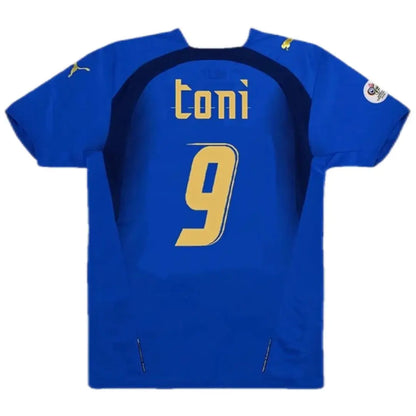TONI #9 Italien 2006 Heim Retro-Fußballtrikot