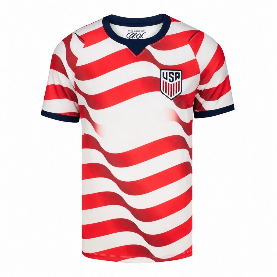 2026年 米国代表 (USMNT) USAアウトローズ ホームサッカーユニフォーム（ロゴなし）