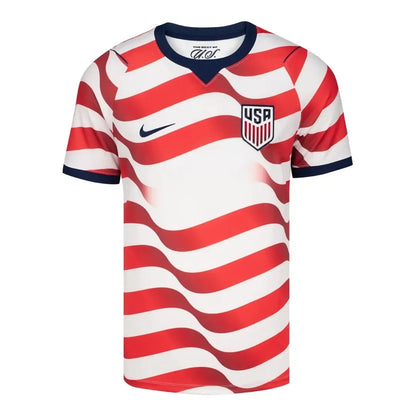 Maillot de foot domicile USMNT USA Outlaws 2026 rouge et blanc
