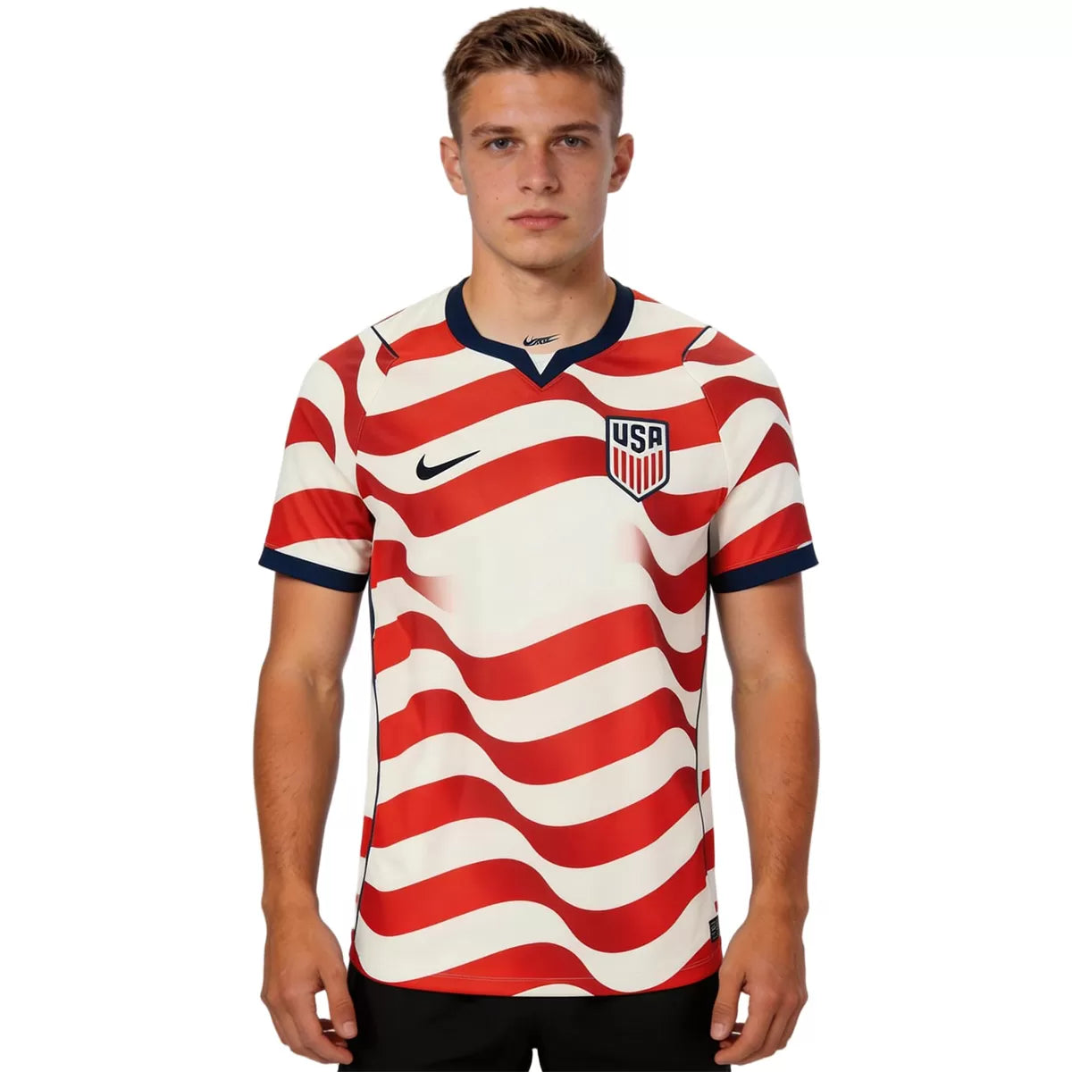 Maillot de foot domicile USMNT USA Outlaws 2026 rouge et blanc