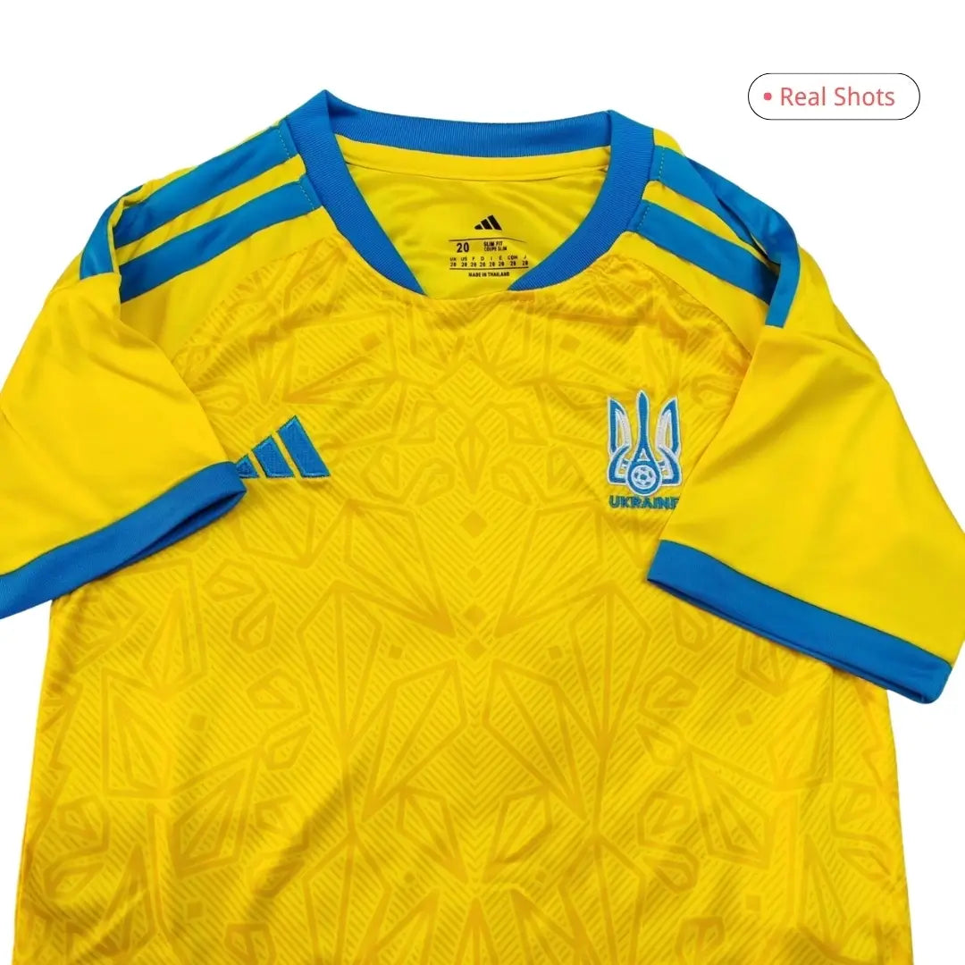 Ukraine Kid's Home Kit - Jersey+Shorts 2026 World Cup