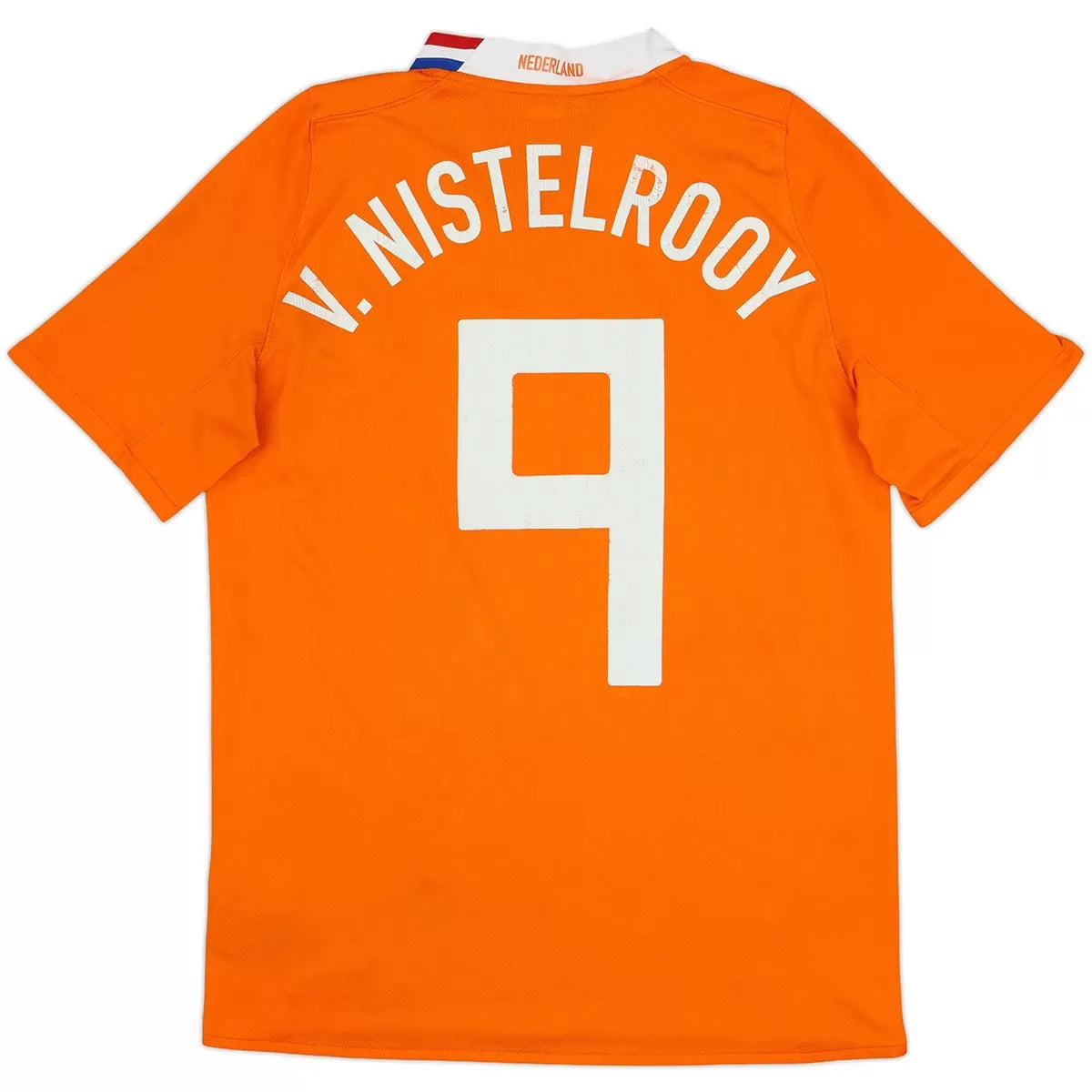 V. NISTELROOY #9 Nederland Euro 2008 hjemme retro-fotballdrakt