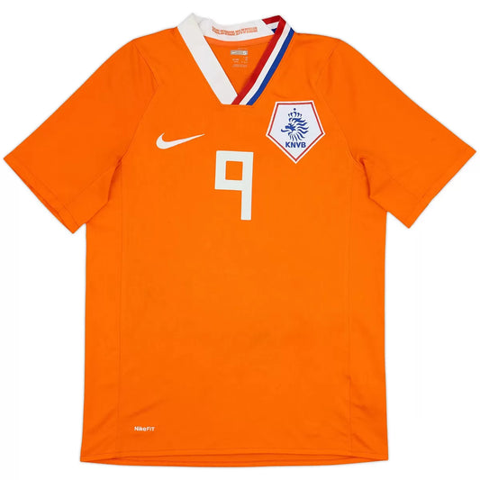 V. NISTELROOY #9 Niederlande EM 2008 Heim Retro-Trikot
