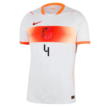 VIRGIL #4 Netherlands Away Player Version Jersey 2026 World Cup
