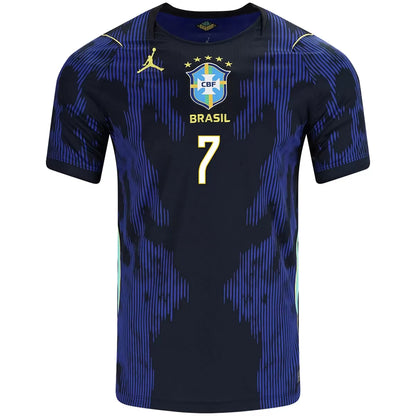 Vini Jr. #7 Brazilië uitshirt voetbalshirt WK 2026