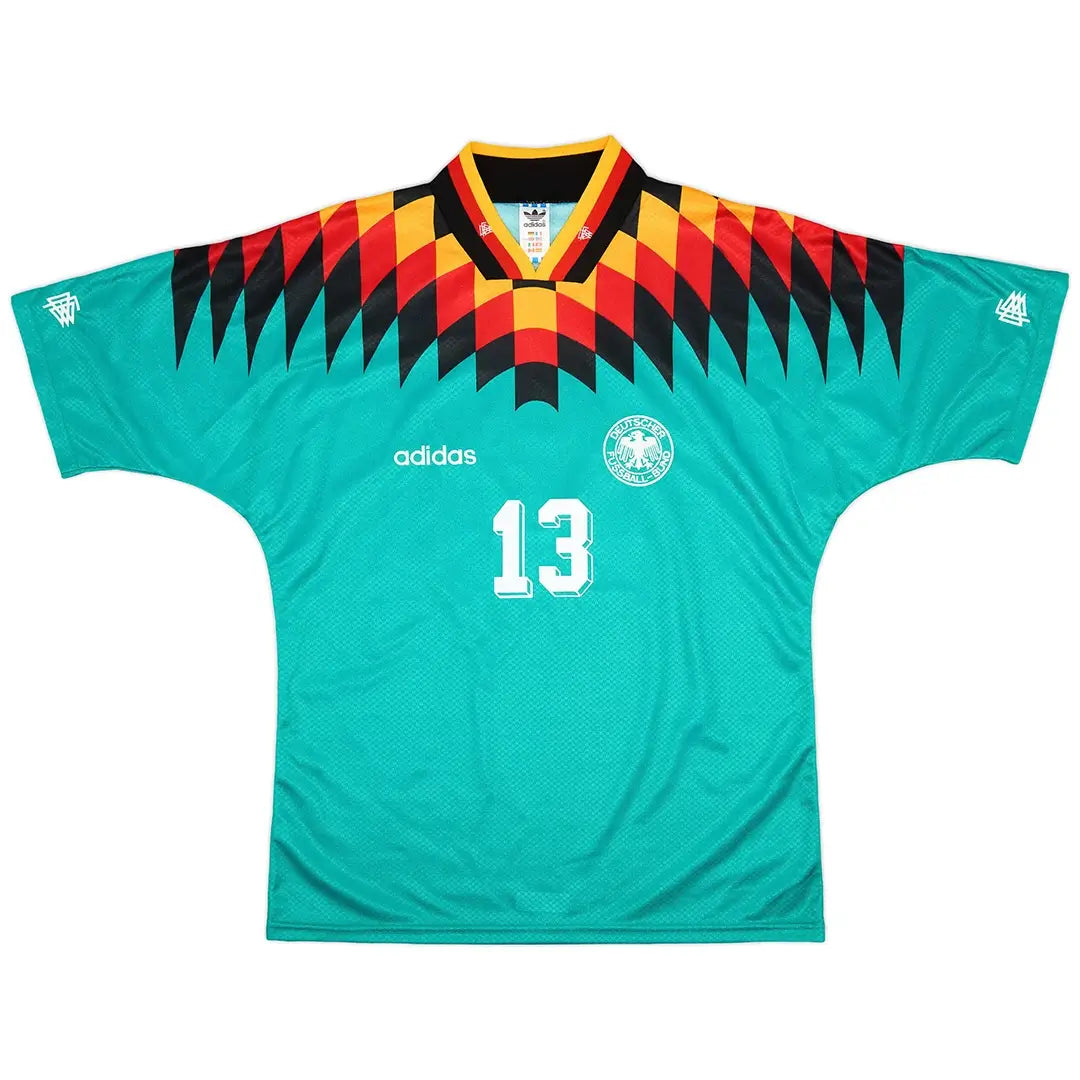 Völler #13 Retro Tyskland Utefotballdrakt Verdensmesterskapet 1994