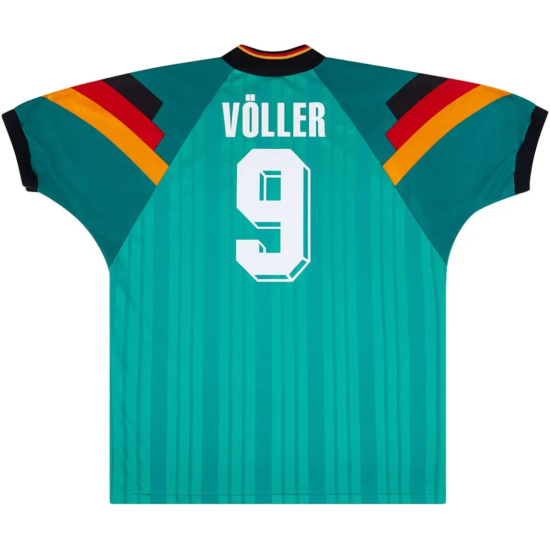 Völler #9 Retro Deutschland Auswärtstrikot EM 1992