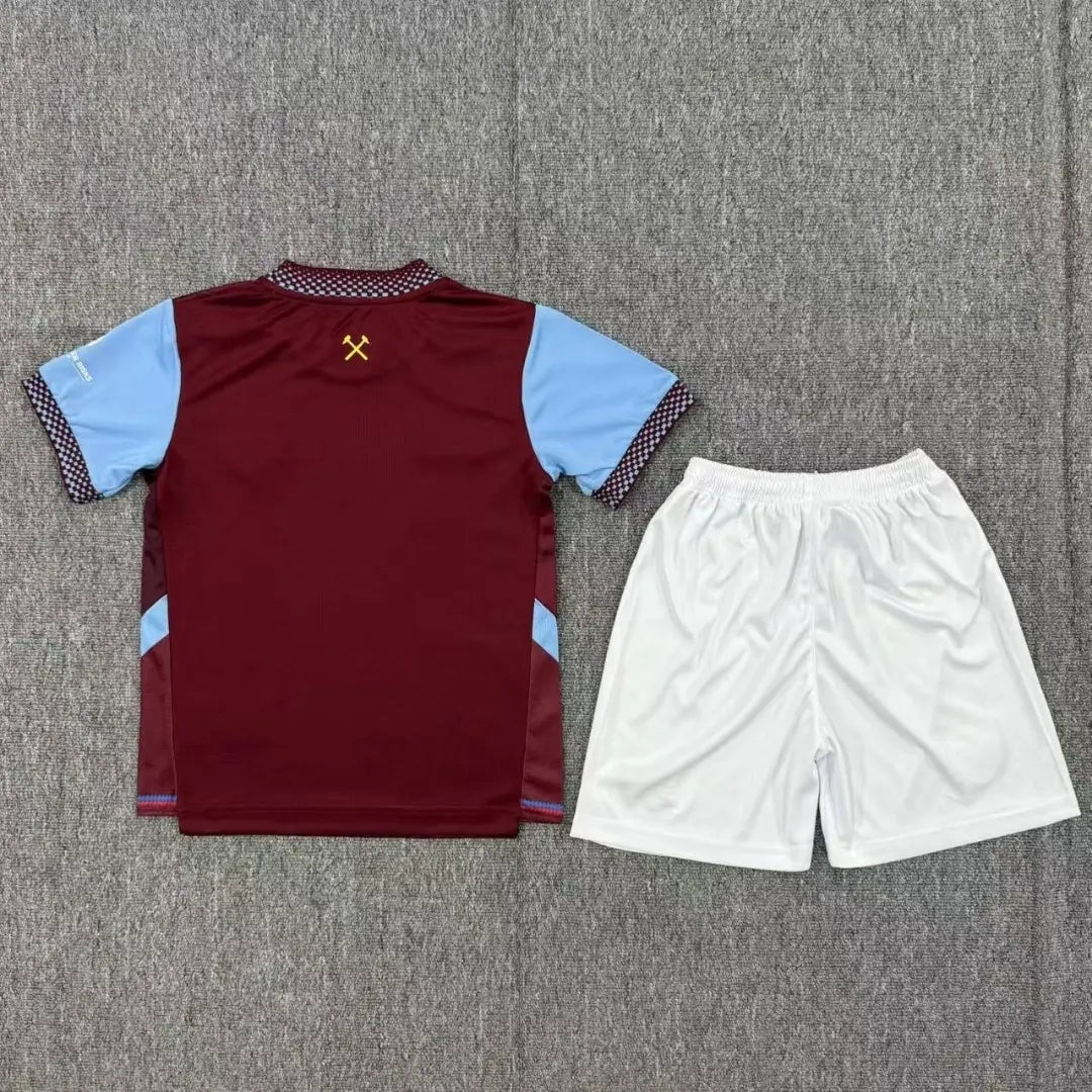 ウェストハム・ユナイテッド キッズ ホームユニフォームキット（シャツ＋パンツ）2026/27