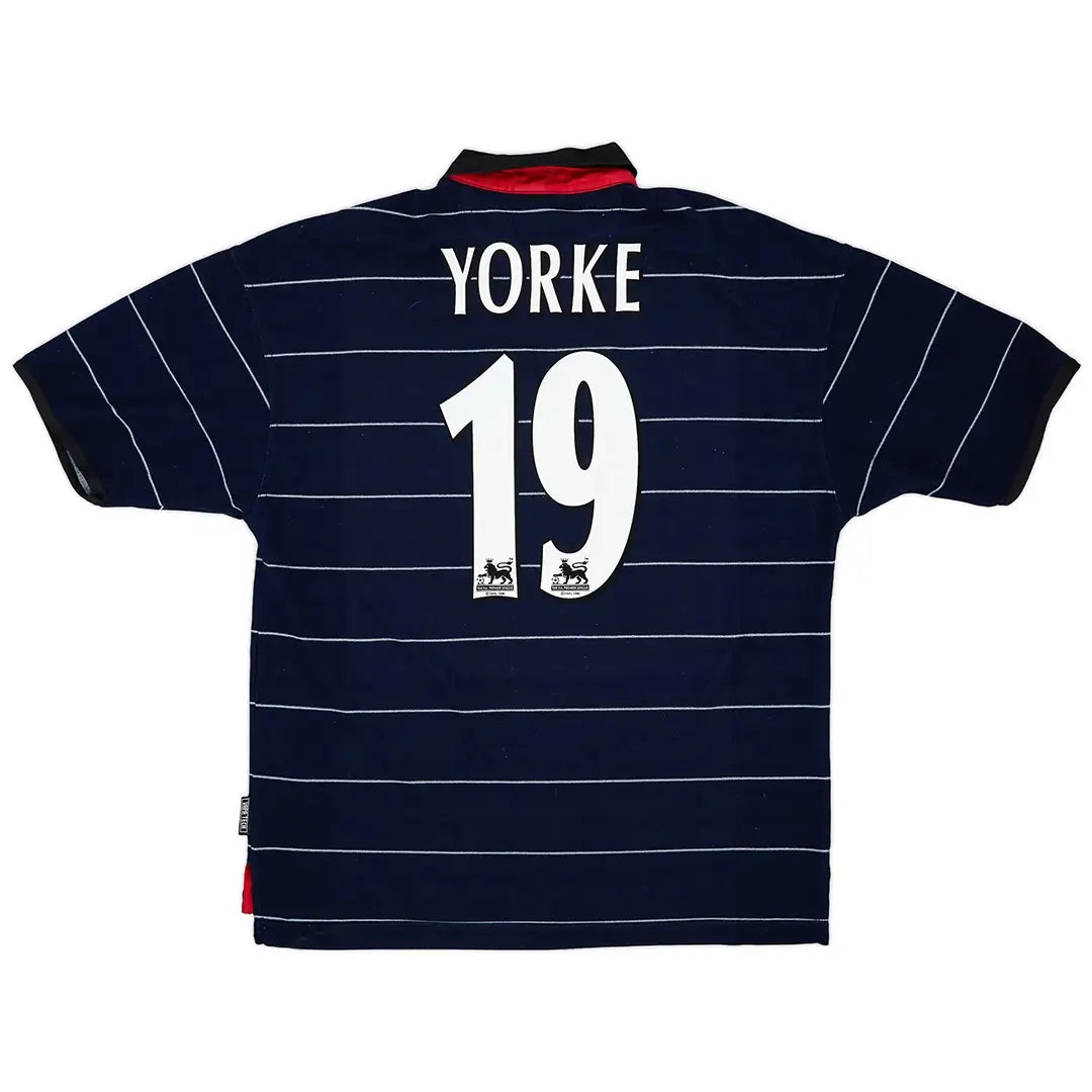 Yorke #19 Retro Manchester United 1999/00 Auswärtstrikot