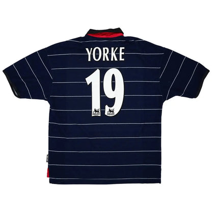 Yorke #19 Retro Manchester United 1999/00 Auswärtstrikot