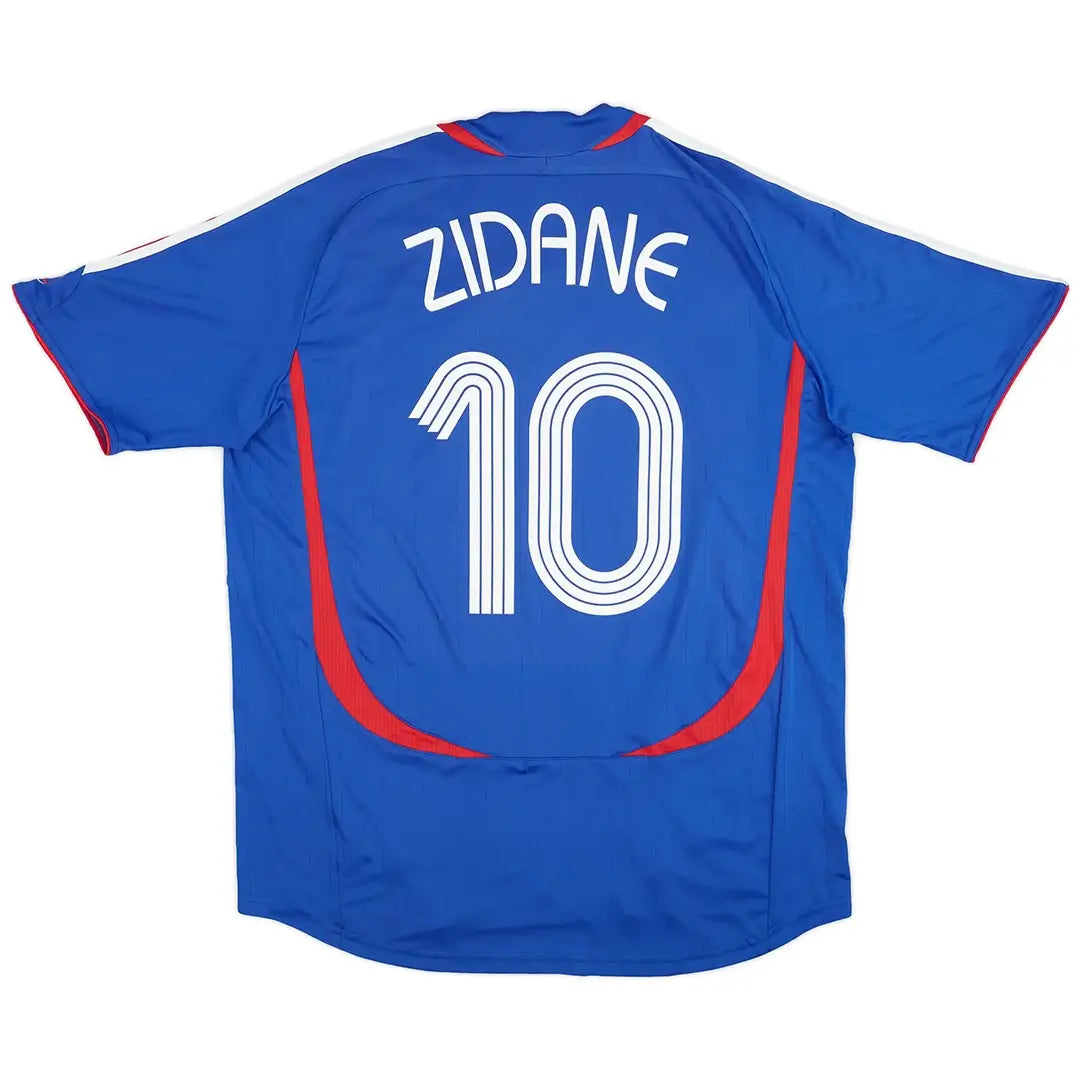 ジダン #10 フランス代表 2006 ホーム レトロサッカーユニフォーム