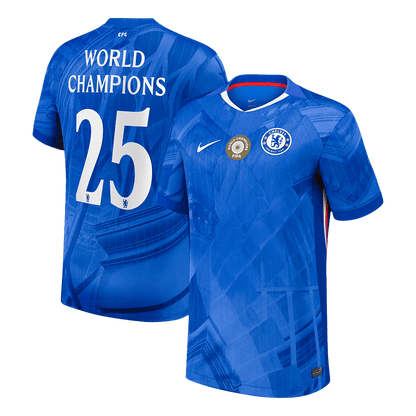 WORLD CHAMPIONS #25 Chelsea hjemmedrakt for fotball 2025/26