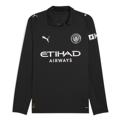 Manchester City Auswärts Langarm-Fußballtrikot 2025/26