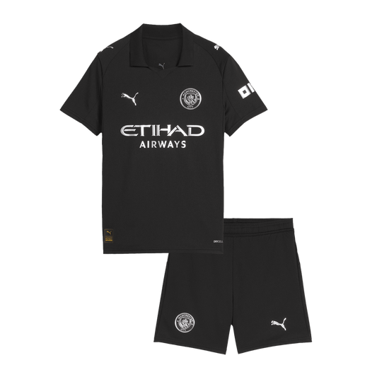 Manchester City Auswärtstrikot-Set für Kinder - Trikot+Shorts 2025/26