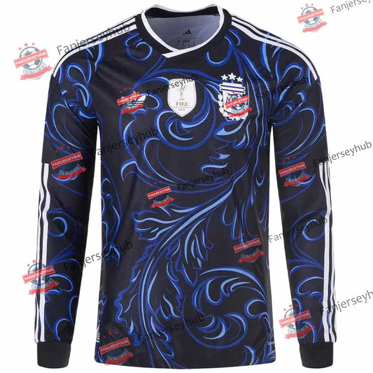 Maillot de foot extérieur à manches longues La Albiceleste Coupe du Monde 2026
