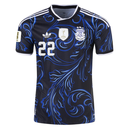 L. Martinez #22 Argentinien Spielerversion Auswärtstrikot WM 2026
