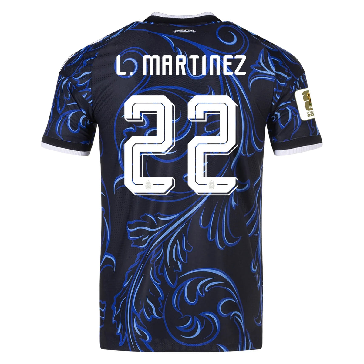 L. Martinez #22 Argentinien Spielerversion Auswärtstrikot WM 2026