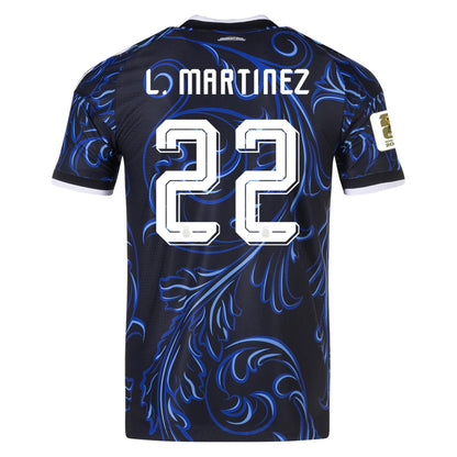 L. Martinez #22 Argentinien Spielerversion Auswärtstrikot WM 2026