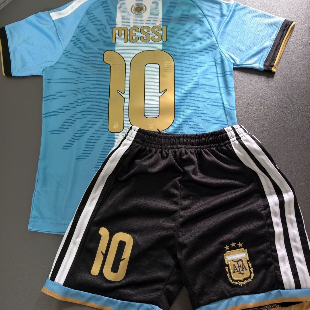 Messi #10 Argentina x Messi hjemmedrakt for barn - Trøye + shorts 2026