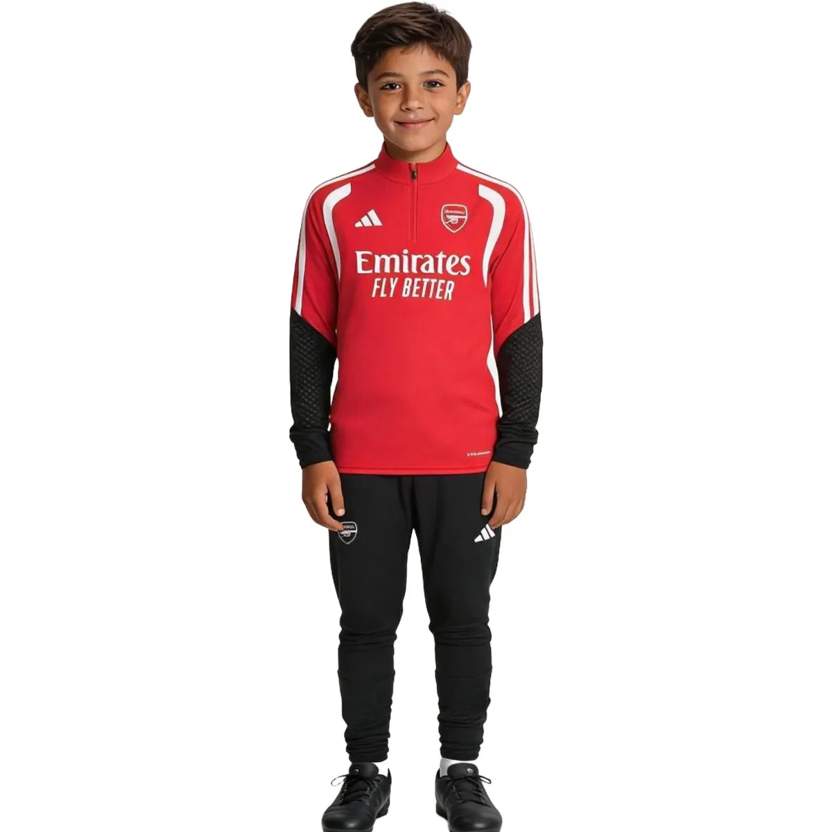 Arsenal 1/4-zip trainingspak voor kinderen 2026/27 rood