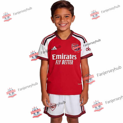 ガナーズ キッズ ホーム サッカーユニフォームキット（シャツ＋パンツ）2026/27