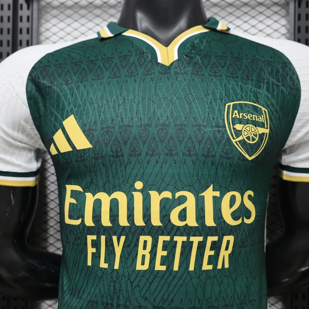 アーセナル スペシャルプレイヤー版 サッカージャージ 2026/27 グリーン（エンブレム付き）