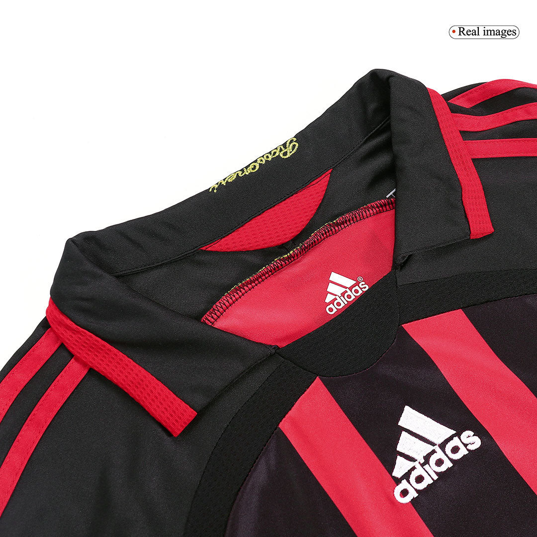 ACミラン 2006/07 ホーム レトロ長袖サッカーユニフォーム