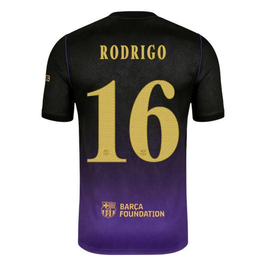 Φανέλα ποδοσφαίρου RODRIGO #16 Barcelona x Kobe Bryant Away Player Version 2026/27 - UCL