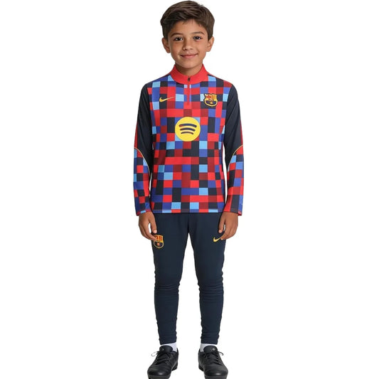 FC Barcelona 1/4-Zip-Trainingsanzug für Kinder 2026/27 Farbe