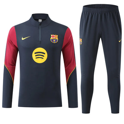 Barcelona 1/4 Zip Tracksuit 2026/27 Navy