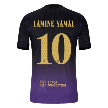 Maillot extérieur de LAMINE YAMAL #10 FC Barcelone, version joueur, saison 2025/26 - Ligue des Champions