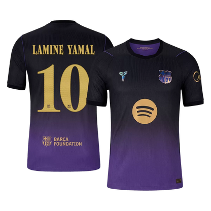 Maillot extérieur de LAMINE YAMAL #10 FC Barcelone, version joueur, saison 2025/26 - Ligue des Champions