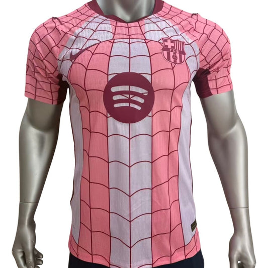 Φανέλα ποδοσφαίρου Μπαρτσελόνα Spider-Man Player Version 2026/27 Ροζ