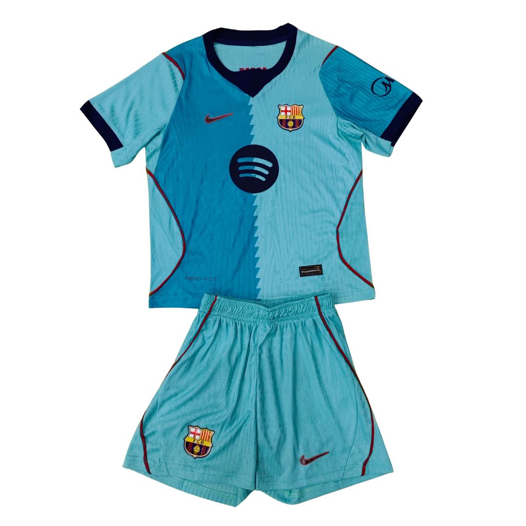 Kid's Barcelona Third Away Jersey Kit Player Version - Jersey+Shorts 2026/27