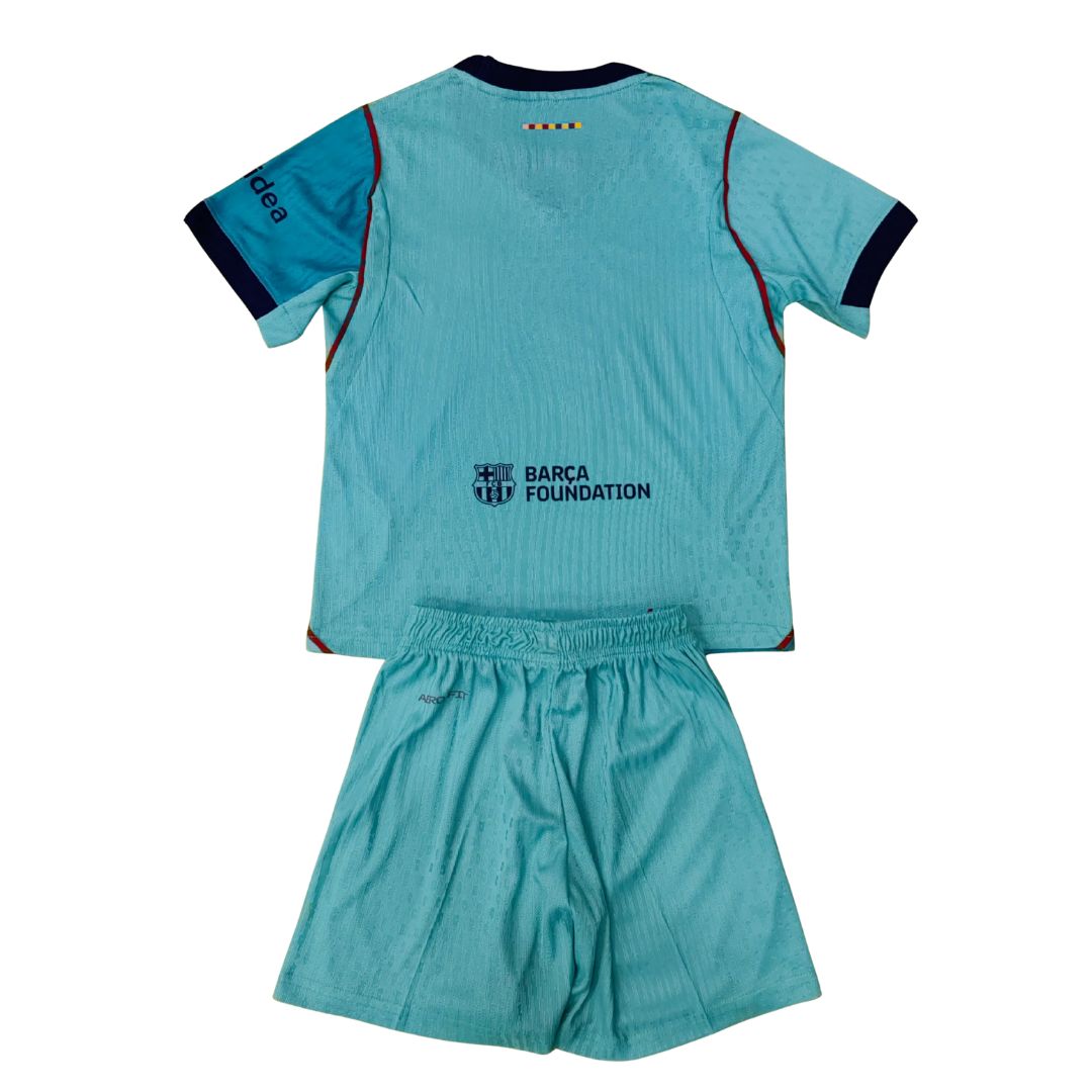 Kid's Barcelona Third Away Jersey Kit Player Version - Jersey+Shorts 2026/27