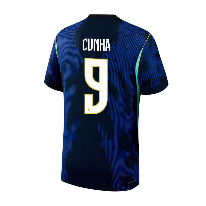 CUNHA #9 Brasil bortedrakt fotball 2026-verdensmesterskapet