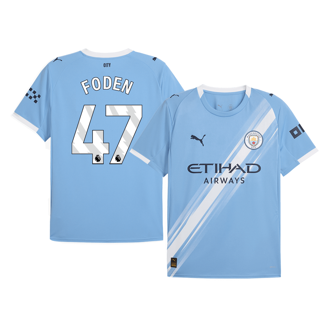 FODEN #47 Manchester City thuisshirt 2025/26 blauw