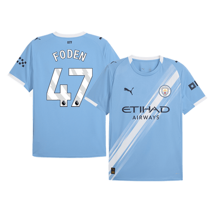 FODEN #47 Manchester City thuisshirt 2025/26 blauw