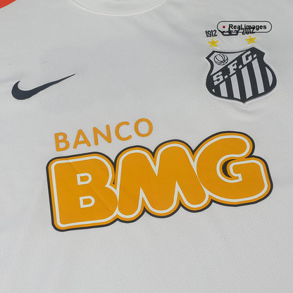 Maillot de football rétro domicile du Santos FC 2012