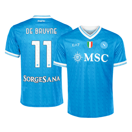 DE BRUYNE #11 Napoli Home Soccer Jersey 2025/26